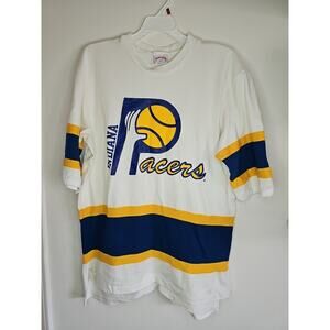 Vintage NBA Nutmeg Indiana Pacers T Shirt Men's Size Large 90’s Made In USA